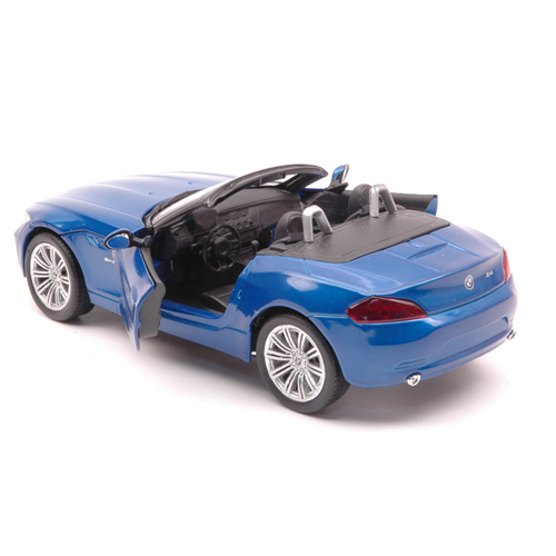 BMW Z 4 SILVER BLUE 1:24 New Ray Auto Stradali Modellino
