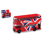 CORGI BEST OF BRITISH LONDON BUS UNION JACK mm 123 1:64 Corgi Autobus Die Cast Modellino