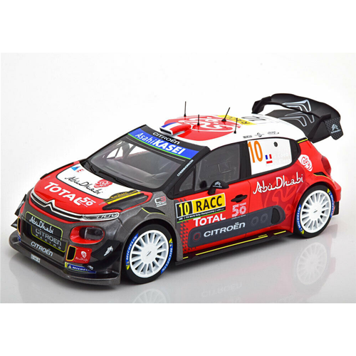 CITROEN C3 WRC N.10 WINNER CATALOGNE 2018 S.LOEB-D.ELENA 1:18 Norev Auto Rally Modellino