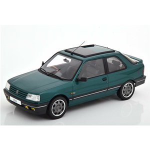 PEUGEOT 309 GTi 1991 GOODWOOD GREEN 1:18 Norev Auto Stradali Modellino