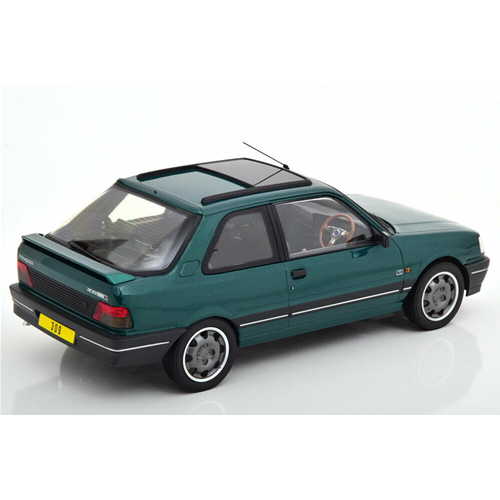 PEUGEOT 309 GTi 1991 GOODWOOD GREEN 1:18 Norev Auto Stradali Modellino