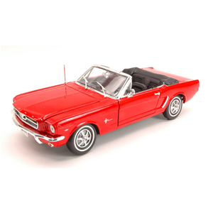 FORD MUSTANG CABRIO 1964 RED 1:18 Welly Auto Stradali Modellino