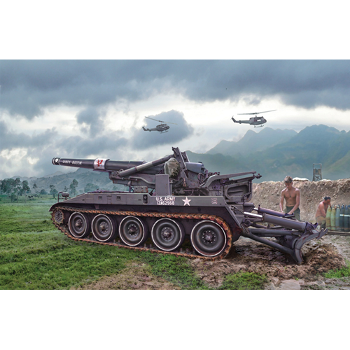 M110 A1 KIT 1:35 Italeri Kit Mezzi Militari Modellino