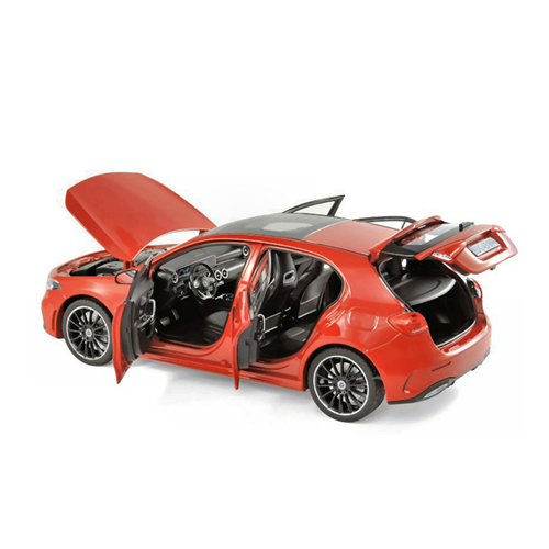 MERCEDES A-KLASSE 2018 RED 1:18 Norev Auto Stradali Modellino