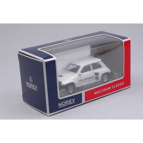 RENAULT 5 TURBO 1980 WHITE 1:64 Norev Auto Stradali Modellino
