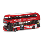 WRIGHTBUS NEW ROUTEMASTER LONDON-UNITED COCA COLA 1:76 Corgi Autobus Die Cast Modellino