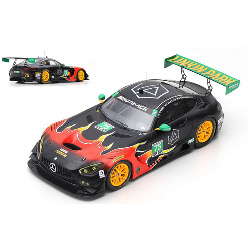 MERCEDES GT3 N.75 PETIT LE MANS 2017 VAUTIER-HABUL-VON MOLKE 1:18 Spark Model Auto Competizione Modellino