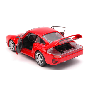 PORSCHE 959 1986 RED 1:24 Welly Auto Stradali Modellino