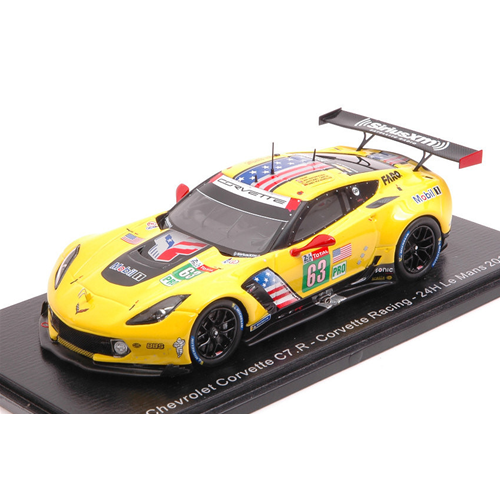 CHEVROLET CORVETTE C7 R N.63 LE MANS 2019 MAGNUSSEN-GARCIA-ROCKENFELLER 1:43 Spark Model Auto Competizione Modellino