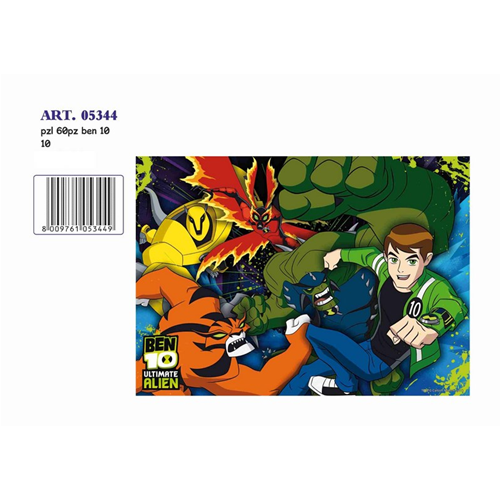 PUZZLE BEN 10 ULTIMATE ALIEN 60 Pezzi Produttori Vari Puzzle Modellino