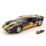FORD GT CONCEPT RACING N.6 2005 YELLOW/BLACK 1:24 MotorMax Auto Competizione Modellino