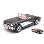 CHEVROLET CORVETTE 1959 BLACK 1:24 MotorMax Auto Stradali Modellino