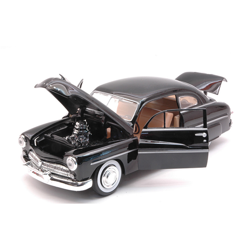 MERCURY COUPE 1949 BLACK 1:24 MotorMax Auto Stradali Modellino