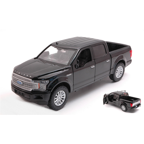 FORD F-150 LIMITED CREW CAB 2019 BLACK 1:27 MotorMax Auto Stradali Modellino