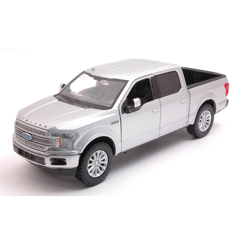 FORD F-150 LIMITED CREW CAB 2019 SILVER 1:27 MotorMax Auto Stradali Modellino