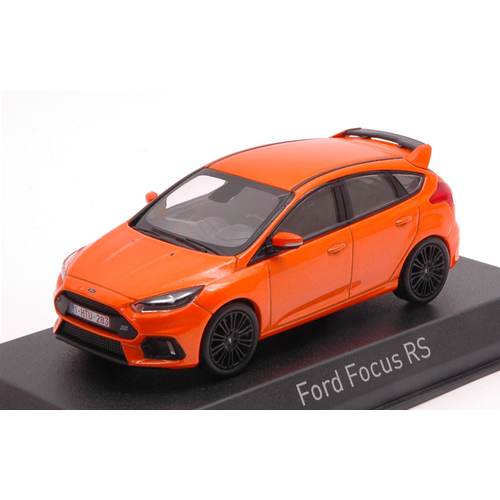 FORD FOCUS RS 2018 ORANGE METALLIC 1:43 Norev Auto Stradali Modellino