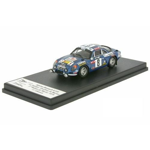 ALPINE RENAULT A110 N.8 3rd RALLY MAROC 1974 LE TAHITIEN-DE WARREN 1:43 Trofeu Auto Rally Modellino