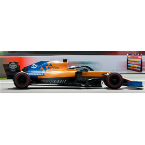 MC LAREN C.SAINZ JR.2019 N.55 USA GP 100th GP WITH PIT BOARD 1:43 Spark Model Formula 1 Modellino