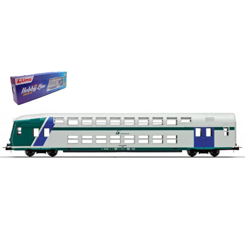 CARROZZA PILOTA DOPPIO PIANO FS TRENITALIA SCALA H0 1:87 Lima Treni Modellino