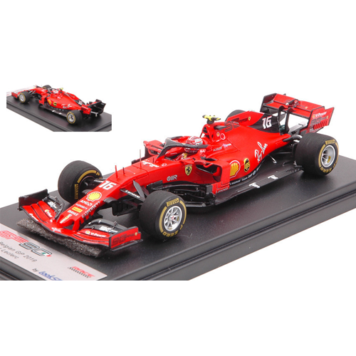 FERRARI SF90 CHARLES LECLERC 2019 N.16 WINNER BELGIUM 1:43 Looksmart Formula 1 Modellino