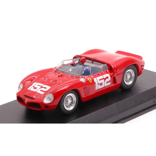 FERRARI DINO 246 SP N.152 WINNER TARGA FLORIO 1962  MAIRESSE-RODRIGUEZ-GENDEBIEN 1:43 Art Model Auto Competizione Modellino