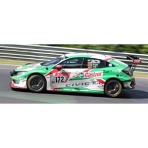 HONDA CIVIC N.172 WINNER TCR CLASS 24 H NURBURGRING 2019 FUGEL-TOTZ-OESTREICH 1:43 Spark Model Auto Competizione Modellino