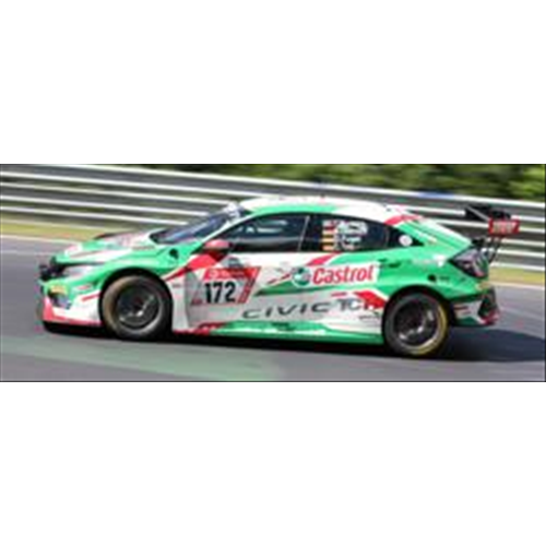 HONDA CIVIC N.172 WINNER TCR CLASS 24 H NURBURGRING 2019 FUGEL-TOTZ-OESTREICH 1:43 Spark Model Auto Competizione Modellino