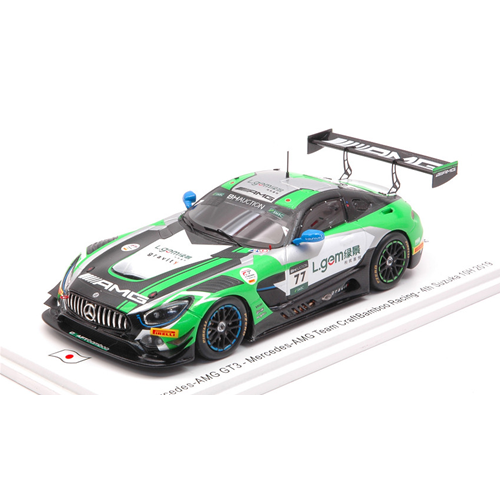 MERCEDES GT3 N.77 4th 10 H SUZUKA 2019 GOETZ-STOLZ-BUUMAN 1:43 Spark Model Auto Competizione Modellino