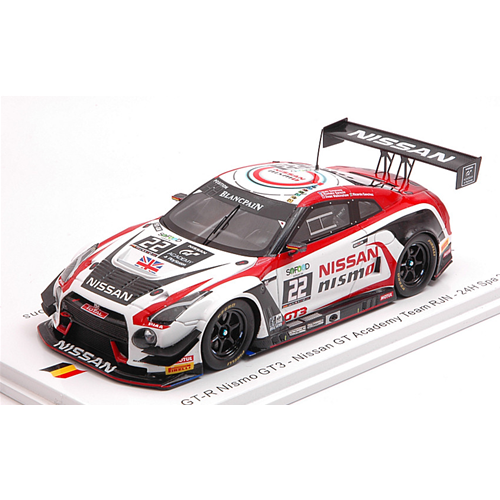 NISSAN GT-R N.22 24 H SPA 2016 SANCHEZ-SIMMONS-SARAZIN-WALKINSHAW 1:43 Spark Model Auto Competizione Modellino