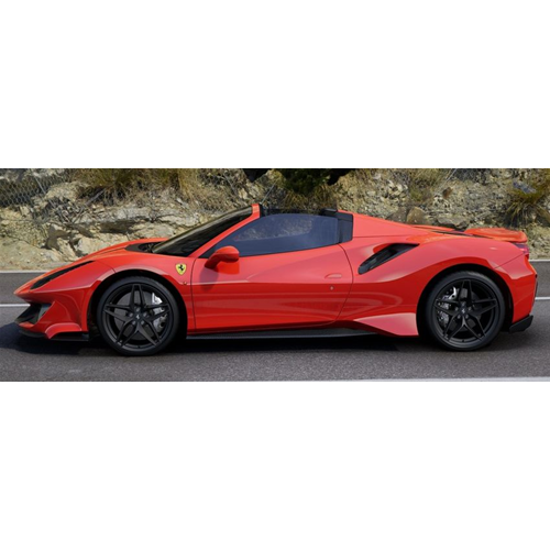 FERRARI 488 PISTA SPIDER HARD TOP 2018 ROSSO SCUDERIA/NERO DAYTONA 1:43 Looksmart Auto Stradali Modellino