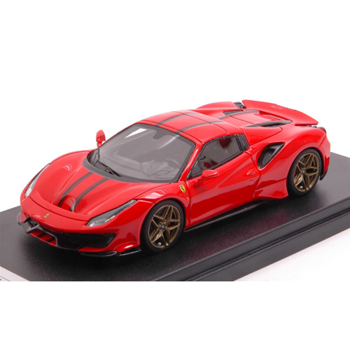 FERRARI 488 PISTA SPIDER HARD TOP 2018 ROSSO SCUDERIA/NERO DAYTONA 1:43 Looksmart Auto Stradali Modellino