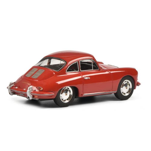 PORSCHE 356 SC COUPE 1961 RED 1:43 Schuco Auto Stradali Modellino
