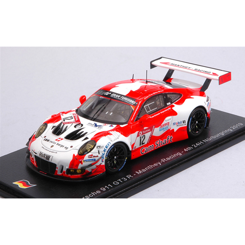PORSCHE 911 GT3 N.12 4th 24 H NURBURGRING 2019 KLOHS-KERN-OLSEN-CAIROLI 1:43 Spark Model Auto Competizione Modellino