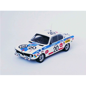 BMW 2800 CS N.20 24H SPA 1971 EISENDLE-STOFFEL-BURGOA 1:43 Trofeu Auto Rally Modellino
