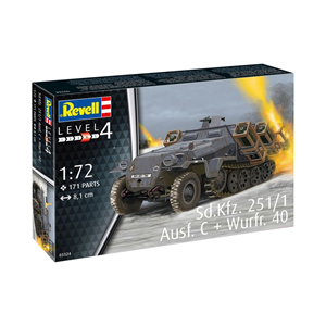 SD KFZ 251/1 AUSF.C + WURFR.30 KIT 1:72   Revell Kit Mezzi Militari Modellino