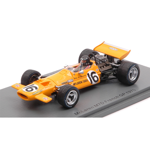 MC LAREN M7D ANDREA DE ADAMICH 1970 N.16 FRENCH GP 1:43 Spark Model Formula 1 Modellino