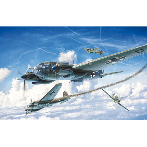 HE 111 H-6 BATTLE OF BRITAIN 80th ANN.KIT 1:72 Italeri Kit Aerei Modellino