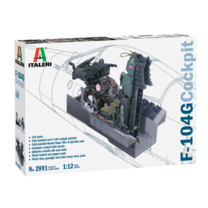 F-104 G COCKPIT KIT 1:12 Italeri Kit Aerei Modellino