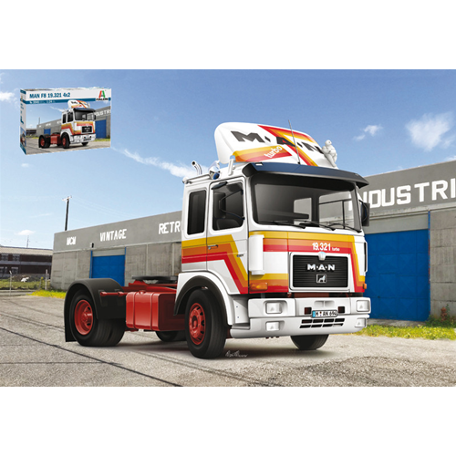 MAN F8 19.321 4x2 KIT 1:24 Italeri Kit Camion Modellino