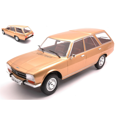 PEUGEOT 504 BREAK 1976 STATION WAGON GOLD 1:18 ModelCarGroup Auto Stradali Modellino