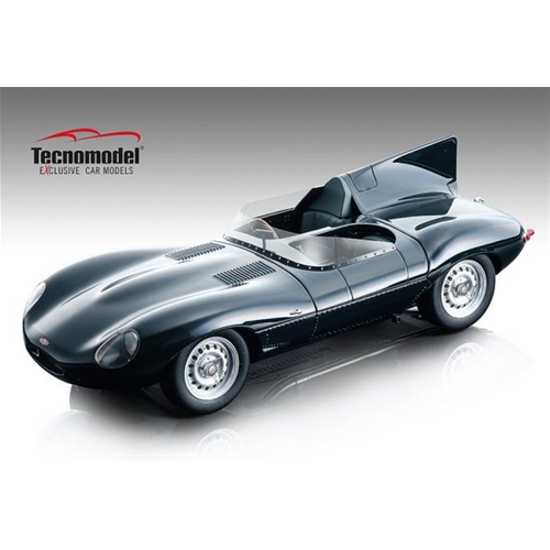 JAGUAR D-TYPE 1957 PRESS GLOSS DARK GREEN 1:18 Tecnomodel Auto Competizione Modellino