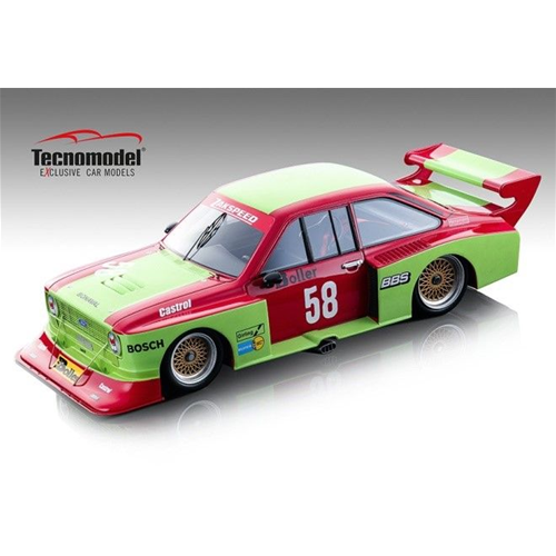 FORD ESCORT II RS TURBO ZAKSPEED DRM N.58 ZOLDER W.P.1980 BOLLER 1:18 Tecnomodel Auto Competizione Modellino