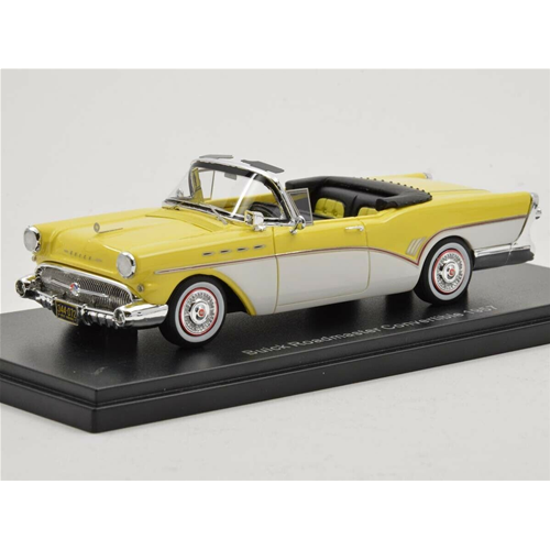 BUICK ROADMASTER CONVERTIBLE SPIDER 1957 LIGHT YELLOW/WHITE 1:43 Neo Scale Models Auto Stradali Modellino