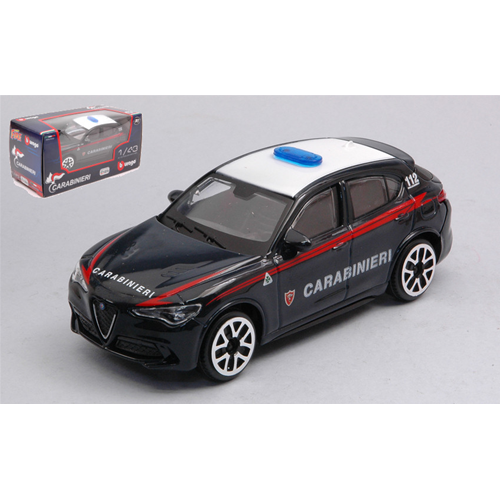 ALFA ROMEO STELVIO 2017 CARABINIERI 1:43 Burago Forze dell'Ordine Modellino