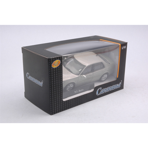SAAB 9.5 AERO SEDAN 2007 SILVER 1:43 Cararama Auto Stradali Modellino