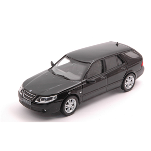 SAAB 9.5 STATION WAGON COMBI 2007 BLACK 1:43 Cararama Auto Stradali Modellino