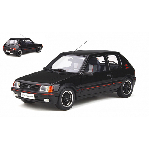 PEUGEOT 205 GTI GUTMANN 1988 BLACK 1:18 Ottomobile Auto Stradali Modellino