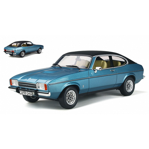 FORD CAPRI MK2 MIAMI POLY 1976 BLUE 1:18 Ottomobile Auto Stradali Modellino