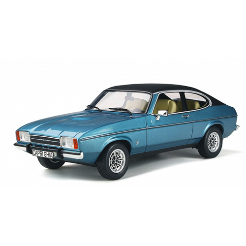 FORD CAPRI MK2 MIAMI POLY 1976 BLUE 1:18 Ottomobile Auto Stradali Modellino