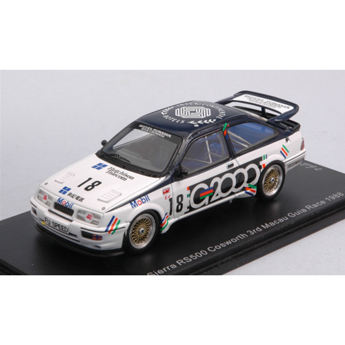 FORD SIERRA RS500 COSWORTH N.18 3rd MACAU GUIA RACE 1988 A.ROUSE 1:43 Spark Model Auto Competizione Modellino